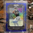 2022 Panini Prizm Football Blue Shimmer Malik Willis #303 PSA 7.5