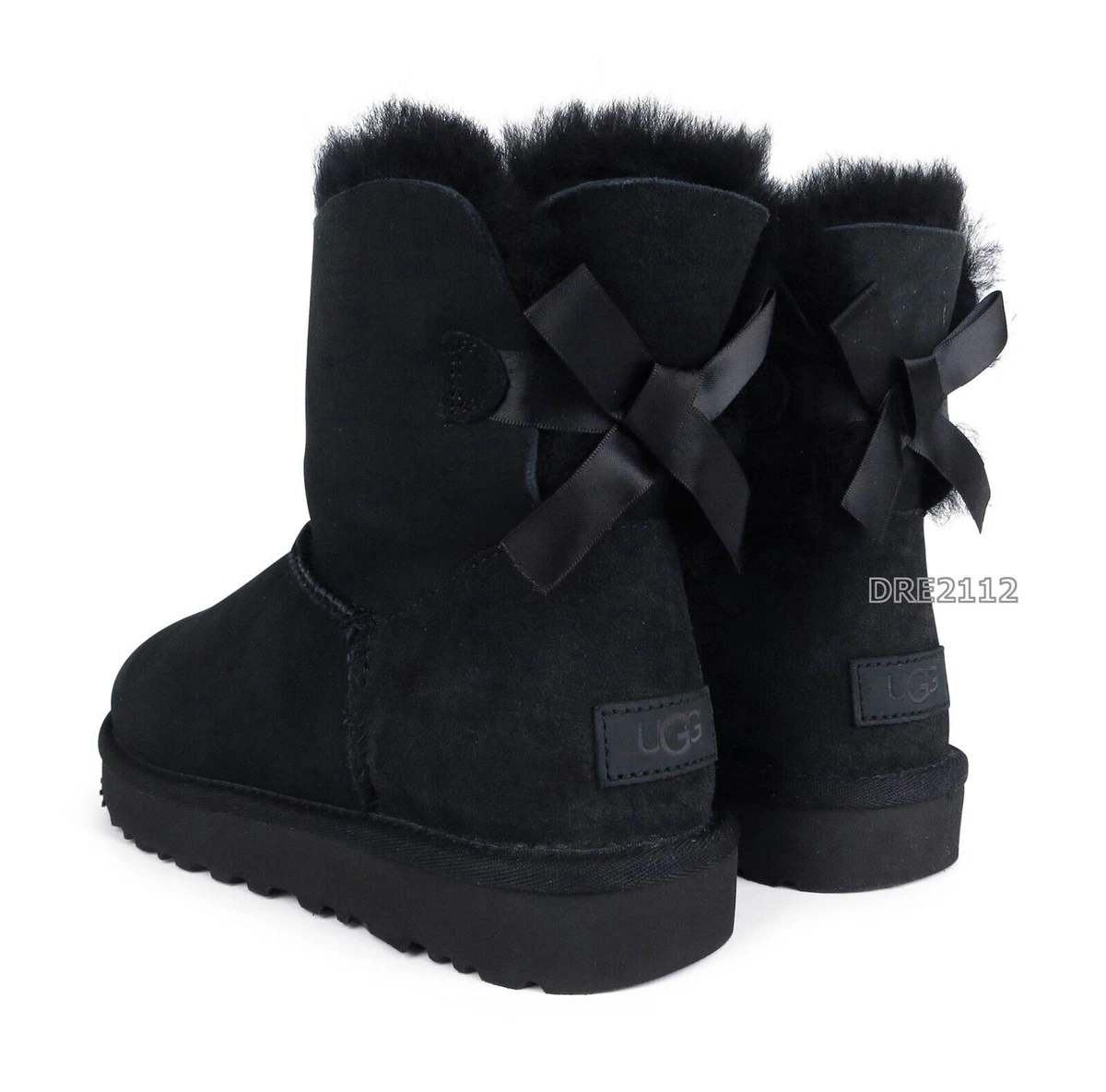UGG Mini Bailey Bow Black Boots for Women for sale | eBay