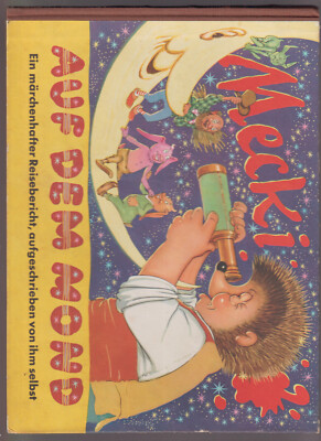 Mecki auf dem Mond Nr. 8  1. Auflage Hammerich & Lesser (1+) Top 1959