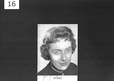 Ilse Imhof - Handsignierte Autogrammkarte