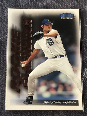 1999 Fleer Tradition Rookie Flashback #1RF Matt Anderson Detroit Tigers