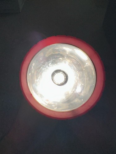 Flashlight Watchman Tandy Radio Shack Large Gray Red Vintage 15" 5D Powerhouse - Picture 12 of 12