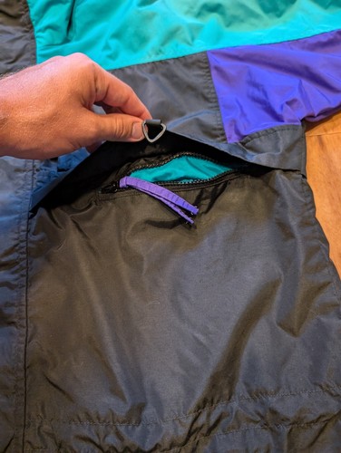 Vtg Columbia Jacket Mens Medium Ski Mens Size Radial Blue Teal Black Nylon - Picture 10 of 18