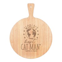 World's Best Katze Mann Pizza Brett Paddel Holz Lustig Favorit VerrüCkt KäTzchen