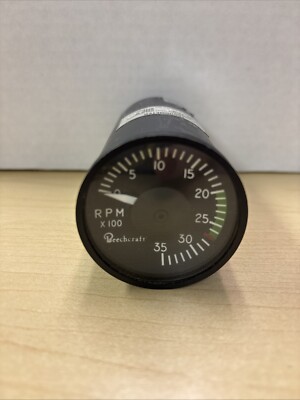 Beechcraft Engine Tachometer/RPM Indicator United Instruments PN 4013