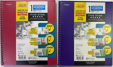 2 NOTEBOOK 1 Subject WIDE Ruled Standard Notebook- 100 SHEETS MEAD LOT OF 2