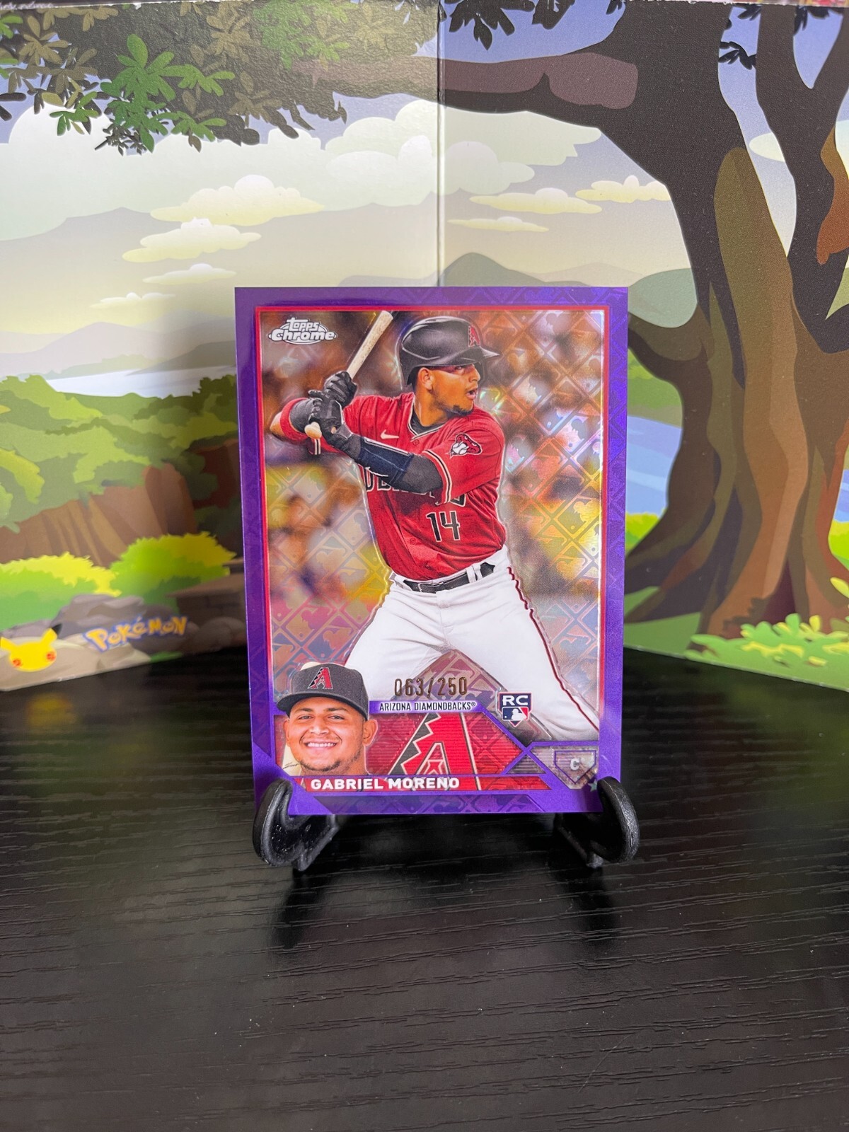 Gabriel Moreno #189 - RC - 2023 Topps Chrome Logofractor - Purple Refractor /250