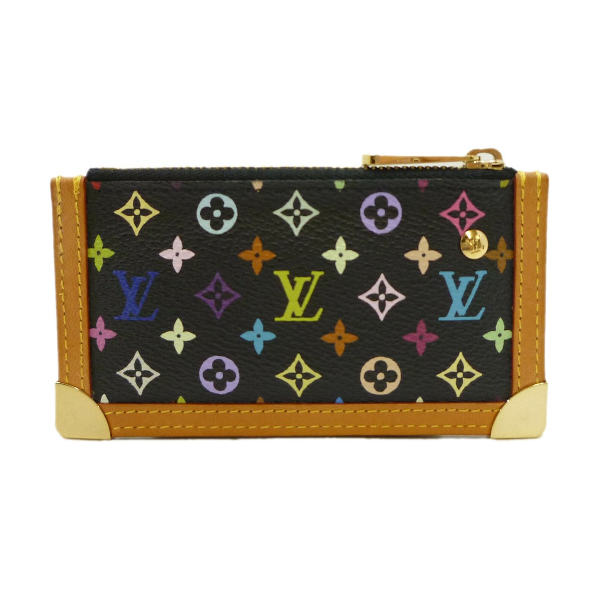 Authentic LOUIS VUITTON Pochette Cles Coin Purse Multi-Color