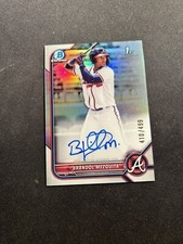 2022 Bowman Chrome BRANDOL MEZQUITA Prospect Auto /499 #CPA-BMQ ATLANTA BRAVES