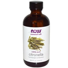 Citronella Oil (100% Pure), 4 oz - NOW Foods Essential Oils