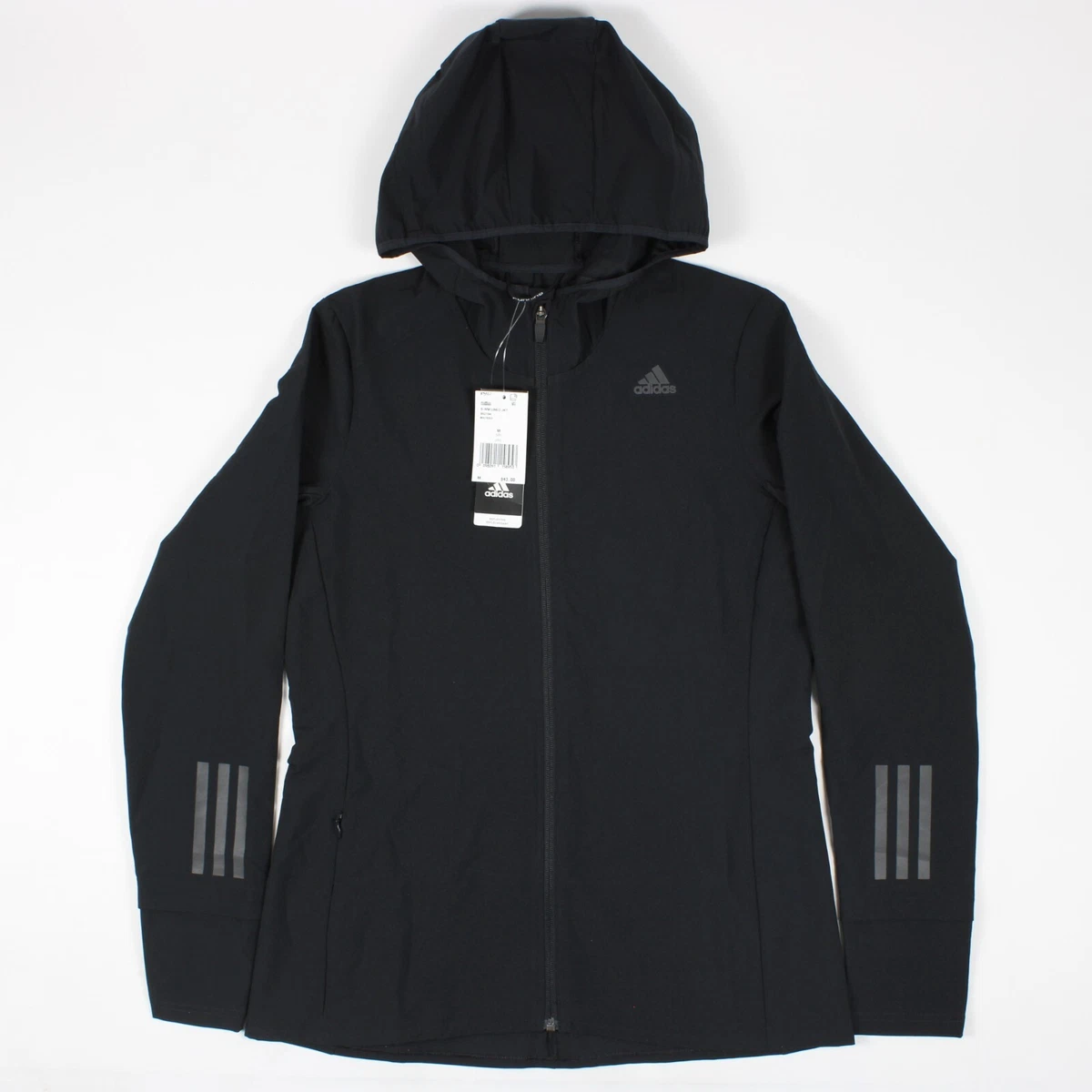 Women s adidas Originals Response Hoodie Jacket CZ3519 Black eBay