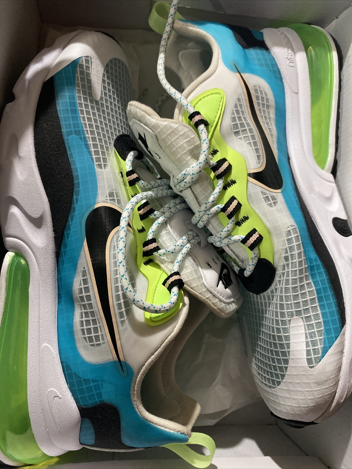 Size 8 5 Nike Air Max 270 React Se Oracle Aqua For Sale Online Ebay