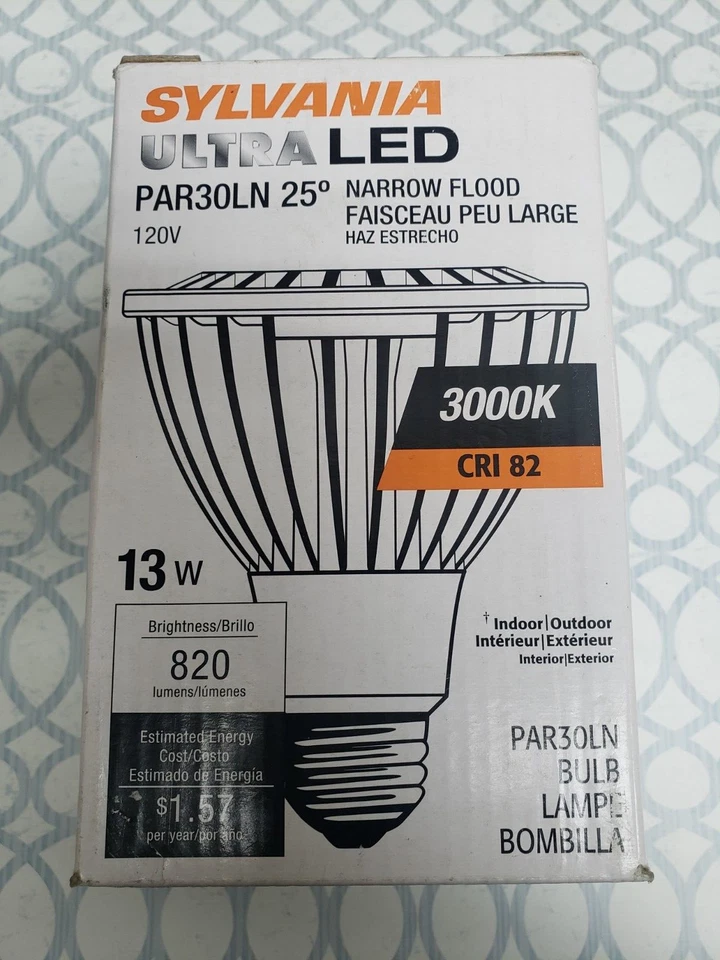 (BOX OF 6) SYLVANIA ULTRA LED DIMMABLE PAR30LN NARROW FLOOD 13W 120V 3000K - Image 3 of 4