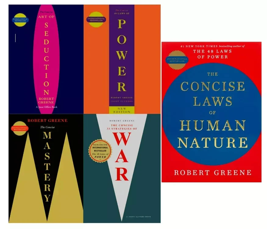 Robert Greene Collection 5 Books Set - [CONCISE] Seduction, Power, Mastery, War.