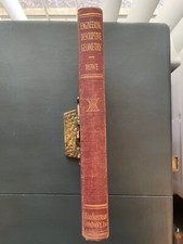 ENGINEERING DESCRIPTIVE GEOMETRY 1946 Charles Elmer Rowe Vintage Textbook