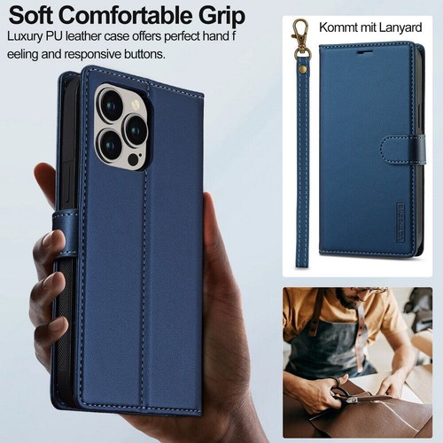 For iPhone 16 15 14 13 12 11 XS 7 8 Wallet Case 2-in-1 Detachable MagSafe Cover - Picture 55 of 85