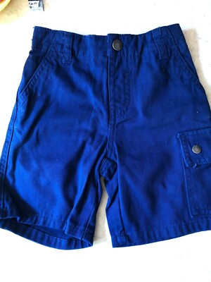 NEW DKNY Cargo Shorts Toddler12M Pockets w/snaps belt loops Navy 100% Cotton $35