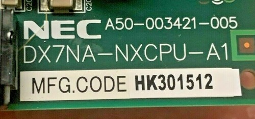NEC DX7NA-NXCPU-A1 Main Central Processor Unit Card - Picture 3 of 3