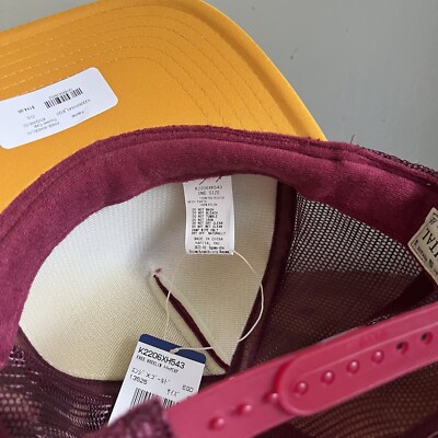 Kapital Trucker Hat Gold/Burgundy New Authentic | eBay