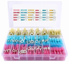 270pc Waterproof Heat Shrink Wire Connectors Crimp Electrical Butt Terminals kit