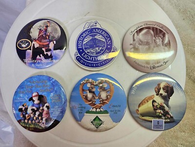 6 Pins Buttons Hund Seraphim Charmante Schwänze Marys Moo Moo Leuchtturm -gemischt