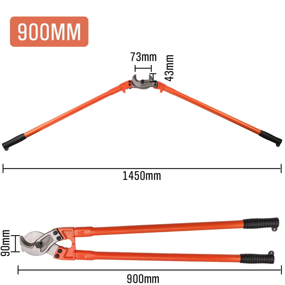 32" 36" Heavy Duty Cable Cutting Pliers Cutter Electrical Wire Rope Cutters - image 2 of 4