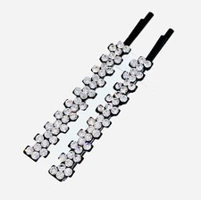 USA Simple Bobby Pin Clip Rhinestone Crystal Hairpin Wedding Elegant Black A10
