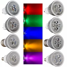 Multicolor Dimmable LED Spotlight Bulbs MR16 GU10 E14 E27 GU5.3 Lamps 9W 12W 15W