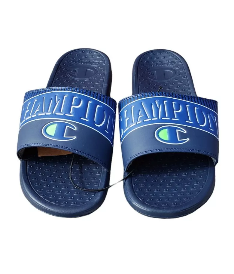 Champion Men s Slide Sandal Size 9 M US navy CPS10596M eBay