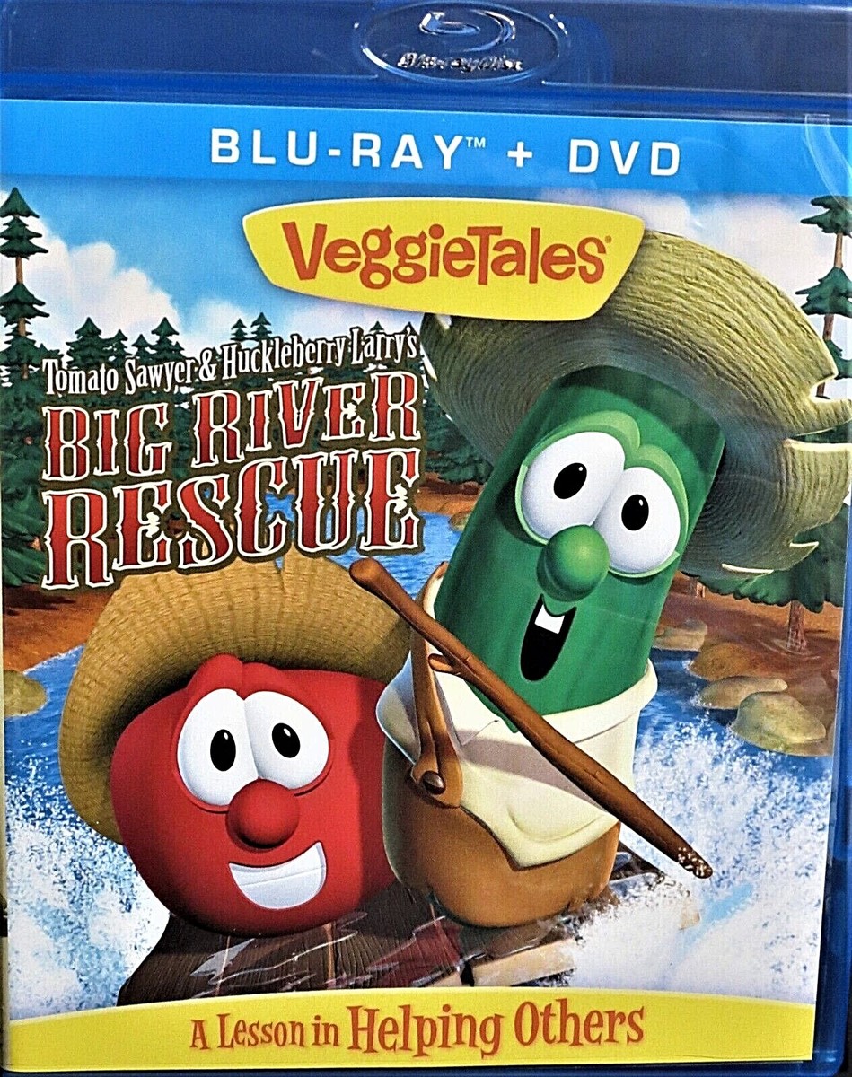 Veggie Tales, New! Blu DVD 2 set Larry's Big River Rescue
