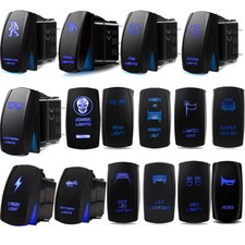5pin Blue Light Control Rocker Toggle Switch For Atv Utv Arb Carling Truck Boat