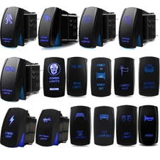 5Pin Blue Light Control Rocker Toggle Switch For ATV UTV ARB Carling Truck Boat