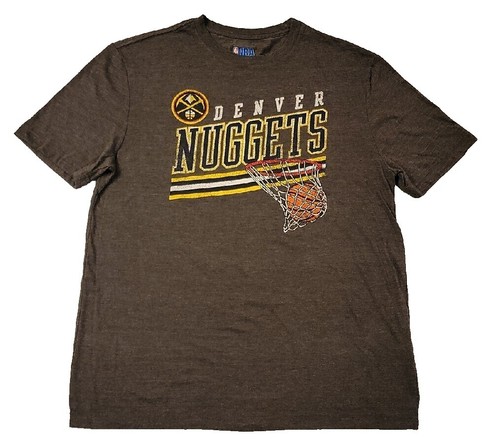 VTG 90s Denver Nuggets Logo Mens M Medium T-Shirt NBA Basketball