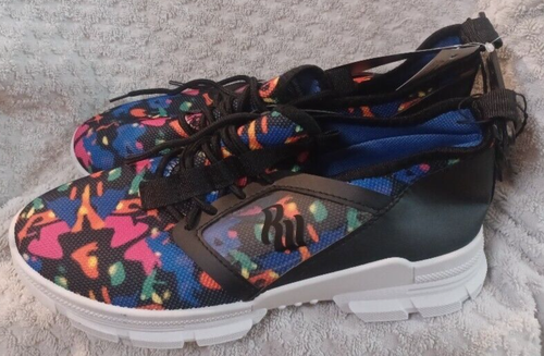 Men's Rocawear Tennis Shoes, Black Paint Splatter, Size 9 - MSRP: $39.99