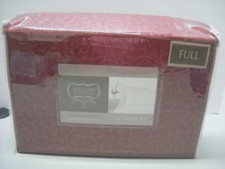 Home Dynamix Collezione Salice Lenzuolo Letto 4 Pezzi Completo Mattone Rosso Vite Motivo