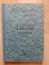 NVA Vorschrift A 327/1/233 ehemals A 259/1/233 Fla-SFL 23-4M  Nutzung 1978