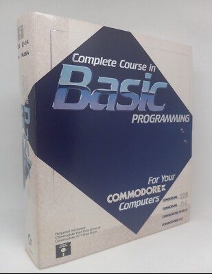 Commodore 64/128 Complete Course In Basic Programming VTG 1985 Books ...