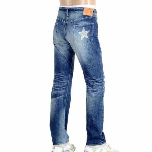 Herren 1 Stern 10 Jahre gealterte Waschung SC41501R japanische Selvedge Jeans für Männer - Bild 3 von 4