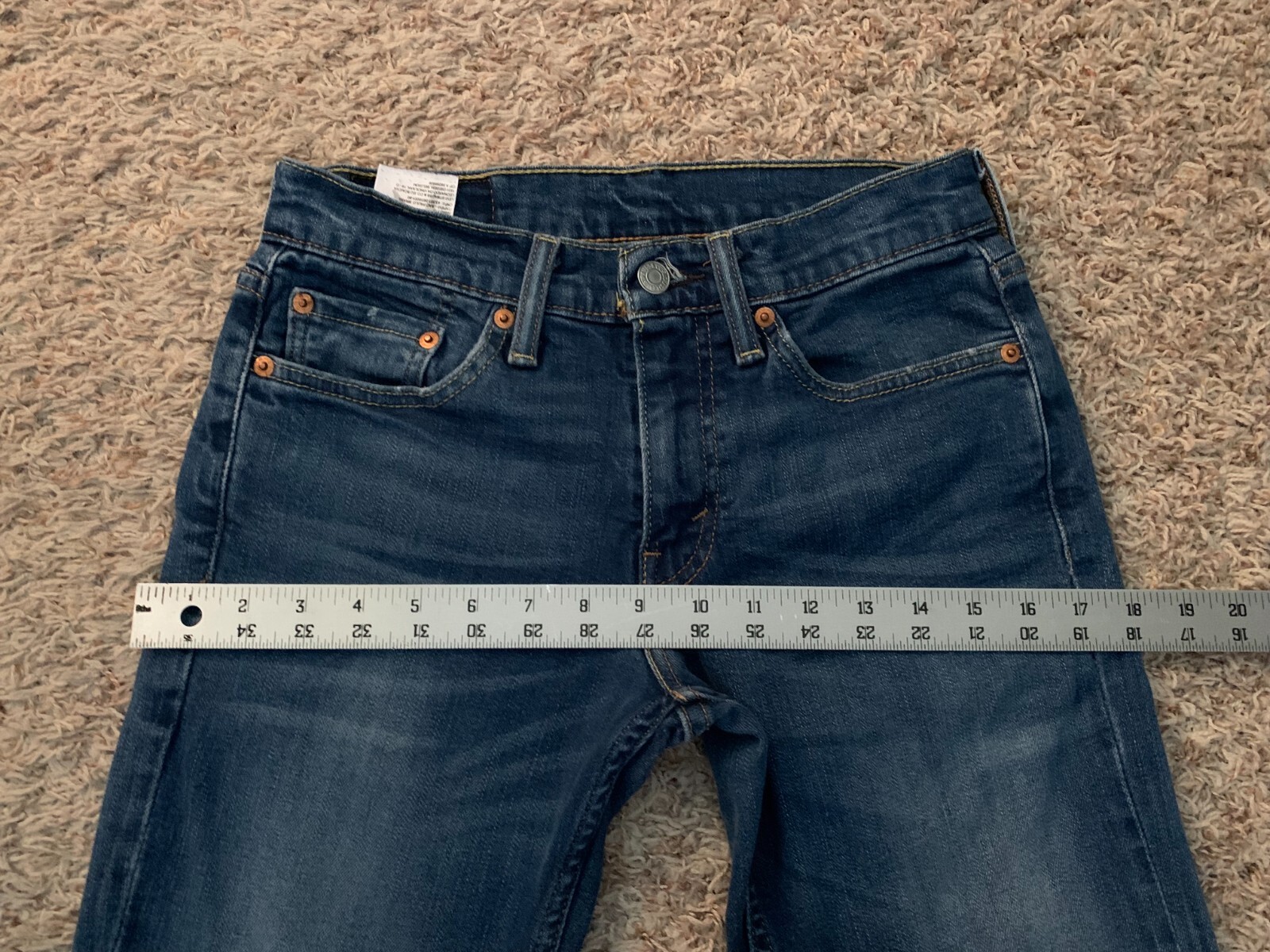 EUC Levi's 511 Slim Fit Tapered Leg Jeans Mens tag=28x32 (MEASURED