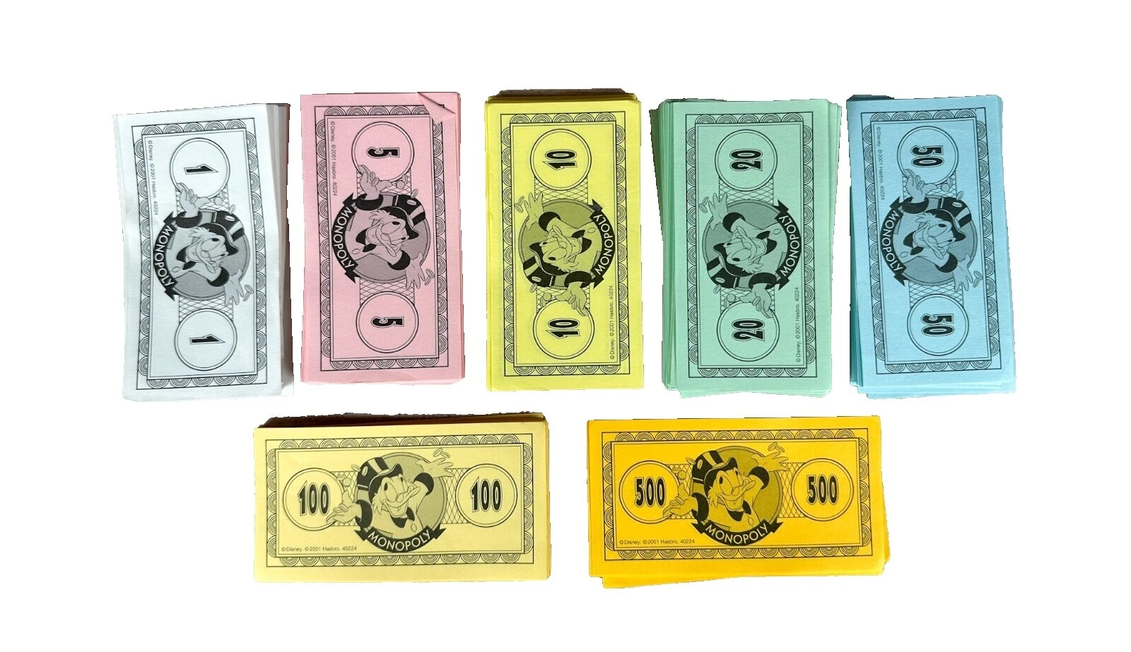 2001 Money Game Pieces & Parts