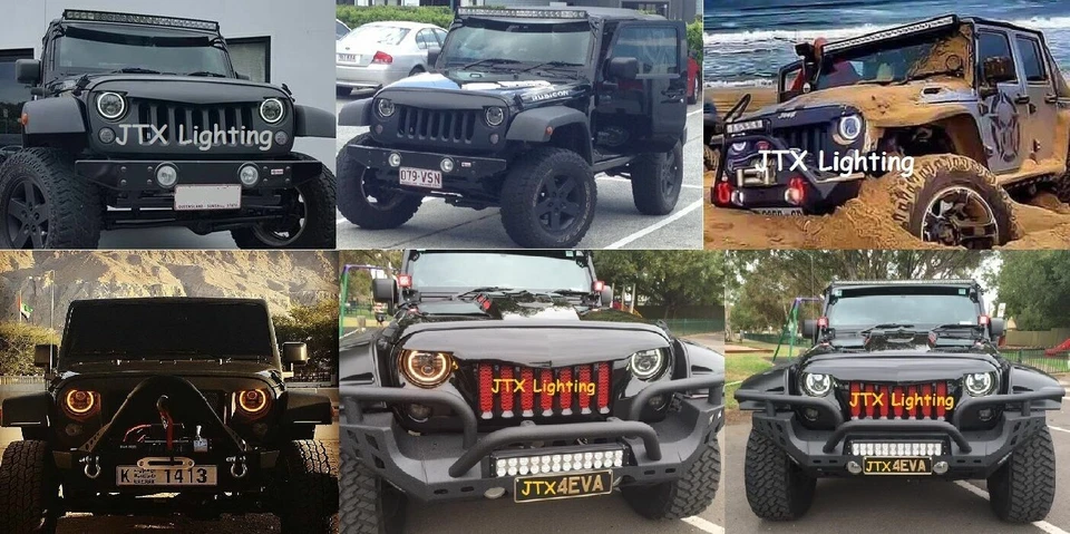 7" CHROME Headlights White Fiat 850 600 1500-2300 1500 132 130 AMBER on turning - image 2 of 4