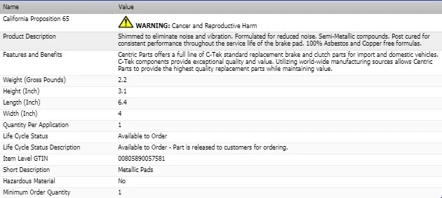 JUEGO PASTILLAS FRENO DELANTERAS SEMIMETÁLICAS IZQUIERDA Y DERECHA PARA MITSUBISHI CORDIA 1983 Foto 4 de 4