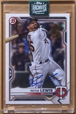 2024 Topps Archives Signature Royce Lewis 2021 Bowman RC Buyback Auto #12/35