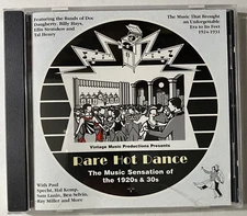 RARE HOT DANCE 1924-1931 Hal Kemp Ray Miller Ben Selvin Billy Hays VMP CD