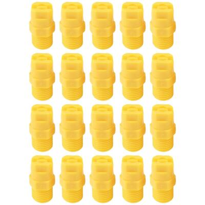 #ad 20pcs Plastic 1 4 Npt Male Thread Flat Fan Sprayer Tip 80 Degrees Nozzles Fo $15.99