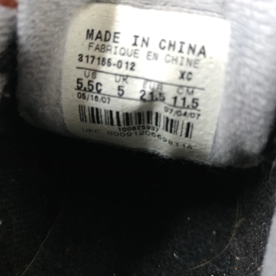 Nike Air Jordan Sky Baby Size 5.5C Shoes Triple Black Sneakers Vintage 2007 - Image 3 of 4