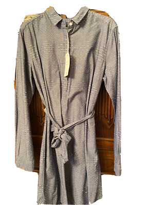 jack wills denim dress Jack Wills Navy/Indigo Denim Shift Smock Dress Size 8 (10-12) BNWT