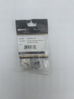 Category 6 Screened Keystone Jack T568A/B Wiring KJS458TL-C6C
