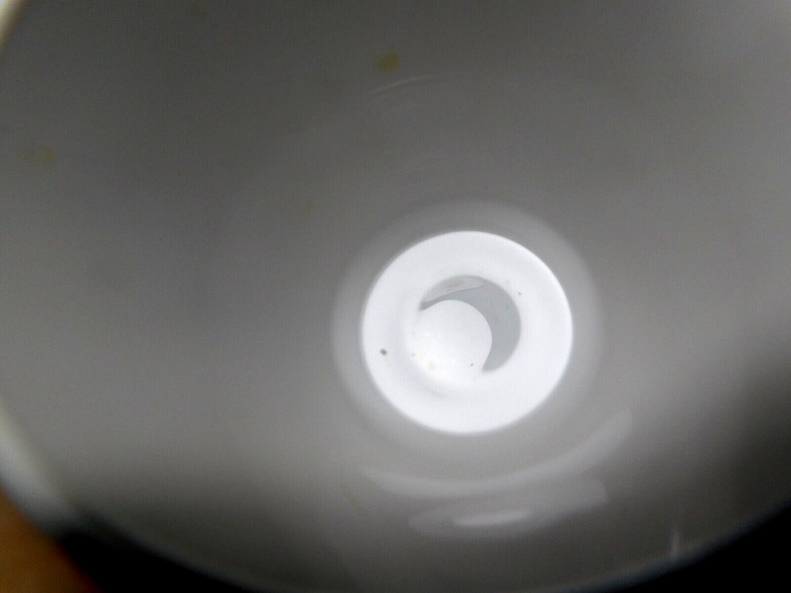 Corning Ware~White Swirl Design Pattern Cups/ Mugs Blue leaves, Bulbs, & Flower