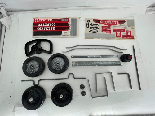 Vintage 60's Empire Toys 68 69 Stingray 427 Corvette Pedal Car PARTS Decals #1 - Picture 5 of 8